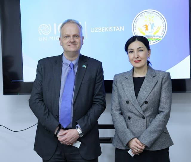 Bolalar ombudsmani hamda Migratsiya xalqaro tashkiloti(IOM)ning O’zbekistondagi vakolatxonasi rahbari Endryu Grey bilan amaliy uchrashuv bo‘lib o‘tdi.