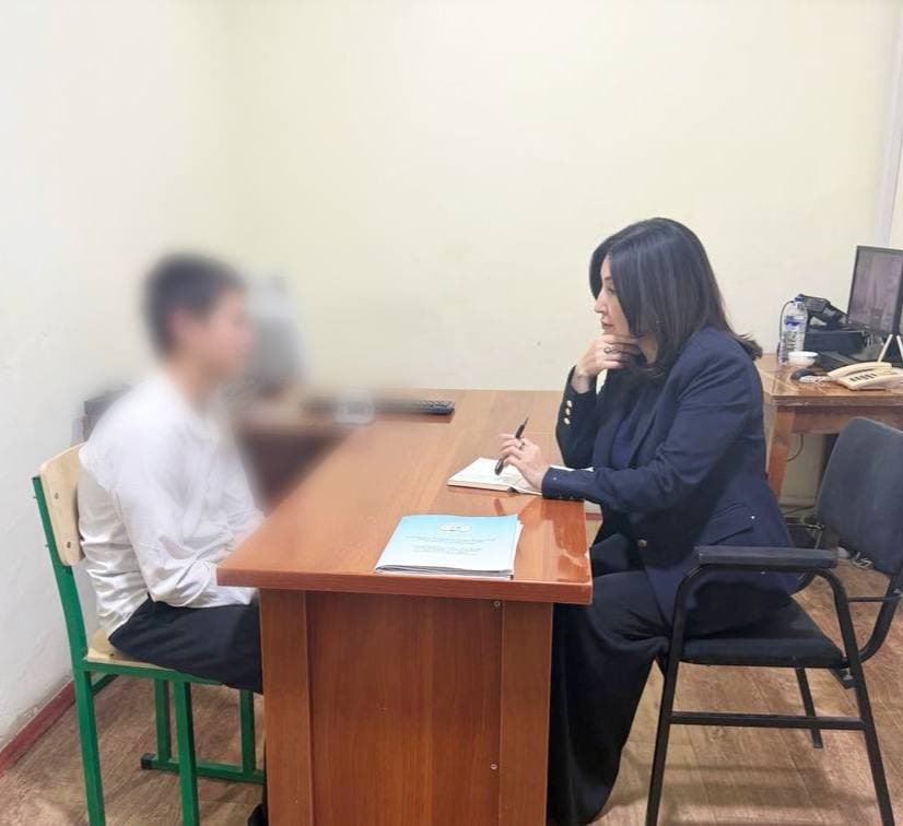 Namangan viloyatidagi monitoring tashrif doirasida Bolalar ombudsmani Namangan viloyati IIV huzuridagi Voyaga yetmaganlarga ijtimoiy-huquqiy yordam ko‘rsatish markazida bo‘ldi.